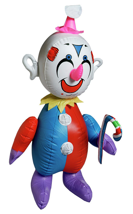 Vintage Drawing - Inflatable Toy Clown by CSA Images