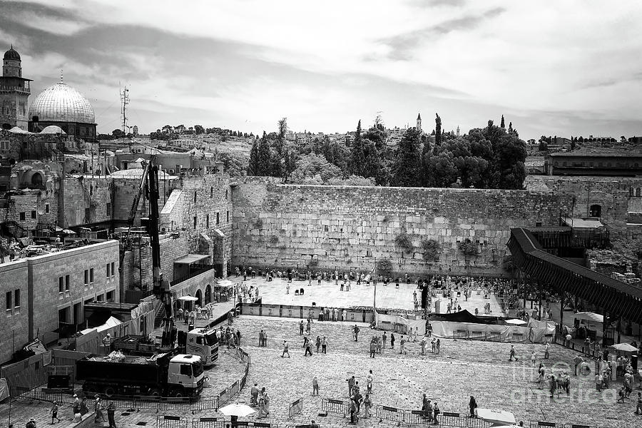 Infrared Western Wall in Jerusalem Photograph by John Rizzuto