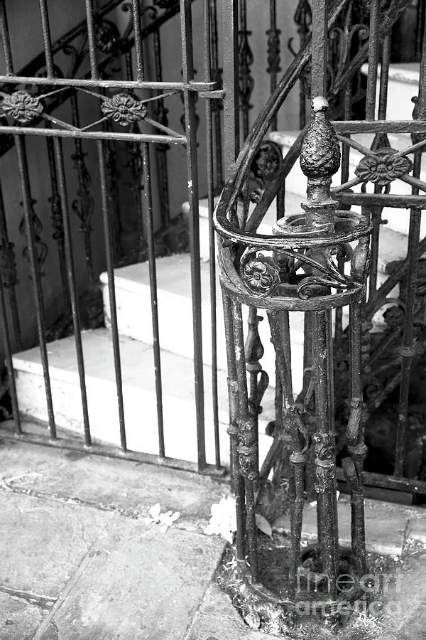 Infrared Wrought Iron in New Orleans Photograph by John Rizzuto