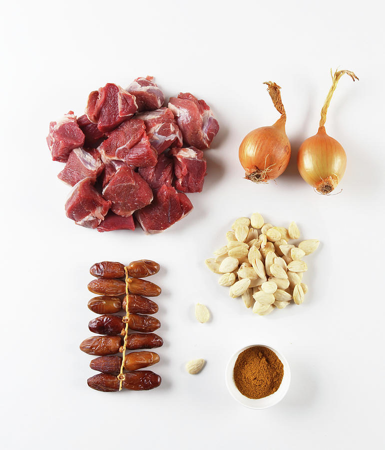 Ingredients For A Date And Lamb Tagine Photograph by Grfe & Unzer Verlag / Nicolas Leser