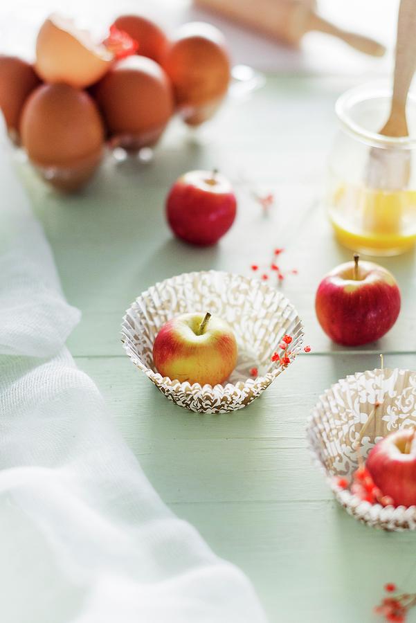Ingredients For Apple Muffins Photograph by Au Petit Gout Photography Llc