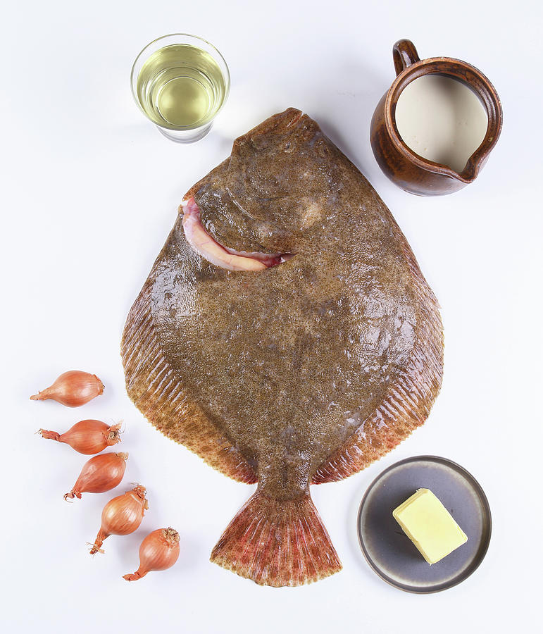 Ingredients For Baked Turbot Photograph by Grfe & Unzer Verlag / Nicolas Leser