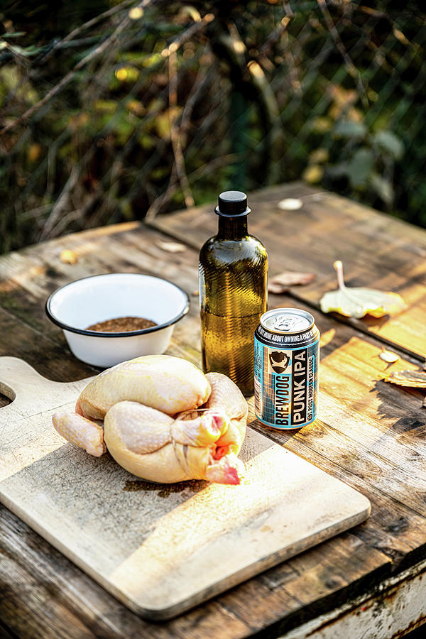 Ingredients For Beer Can Chicken Photograph by Sebastian Schollmeyer