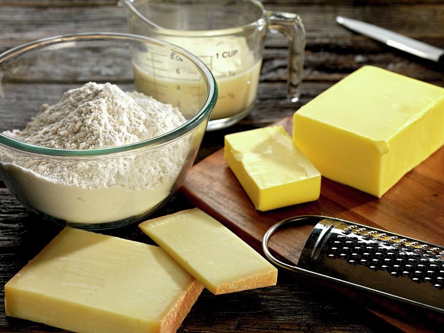 Ingredients For Cheese Pastries Photograph by Robert Morris | Fine Art ...