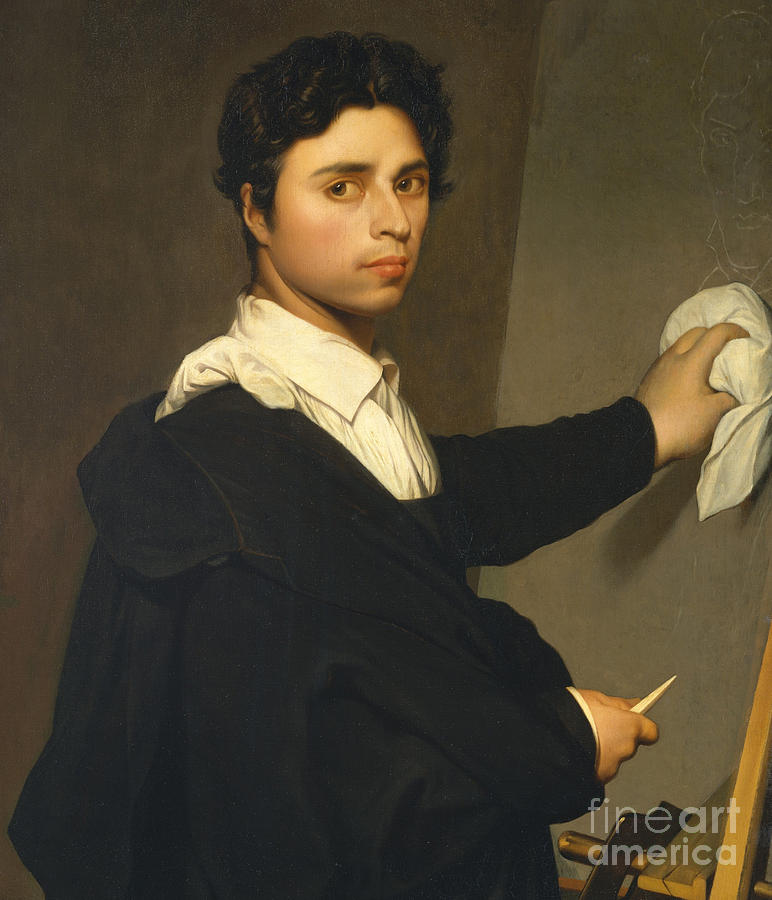 Ingres as a young man Painting by Madame Gustave Hequet