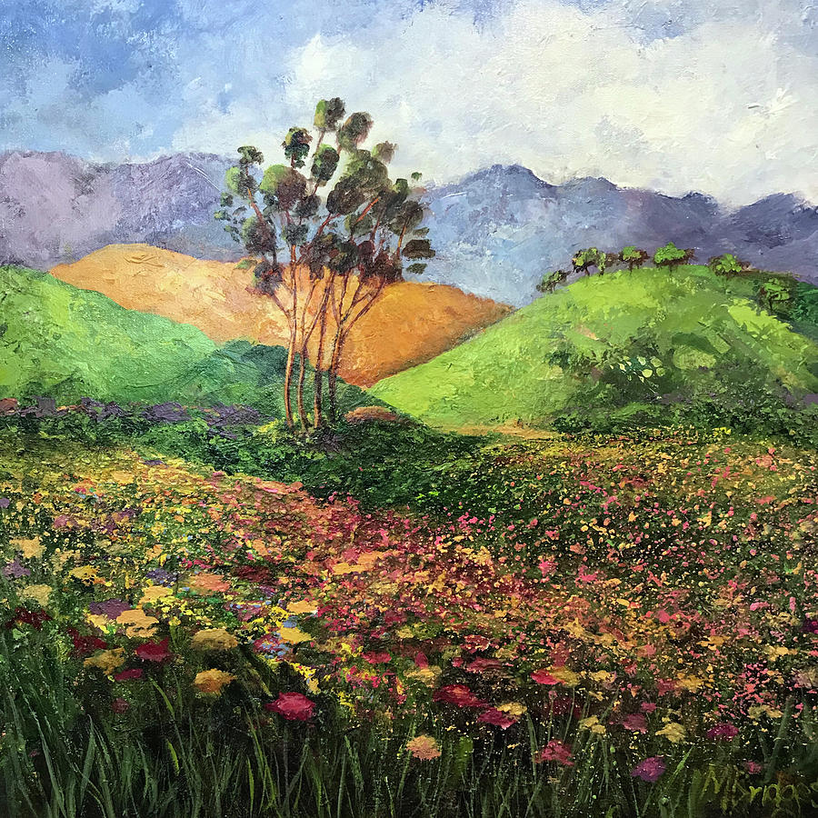 Inland Valley Painting by Mary Bridges