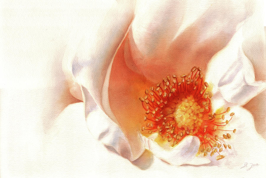 Flower Painting - Inner Beauty by Doris Joa