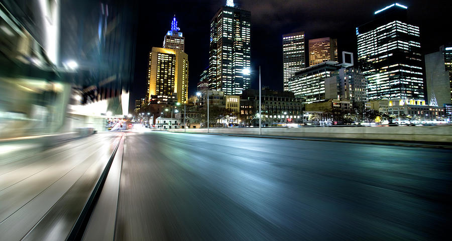 Inner City Road In Motion, Melbourne Photograph by Aaron Foster