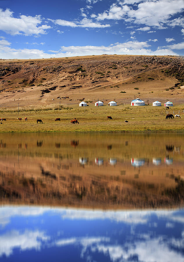 Inner Mongolia Pastoral Region Landscape Photograph by Czqs2000 / Sts
