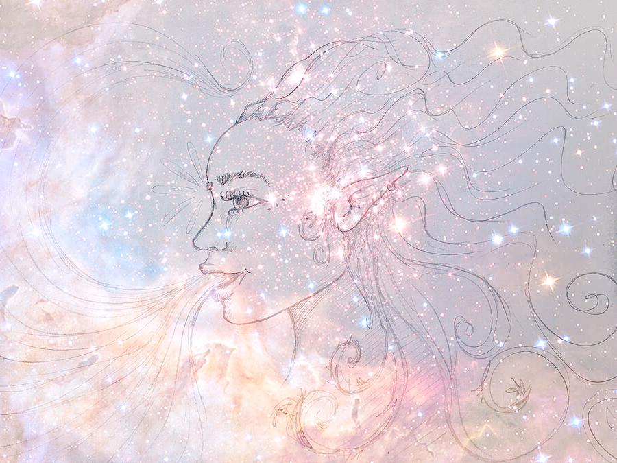 Fantasy Digital Art - Inner universe by Julia Samadhi