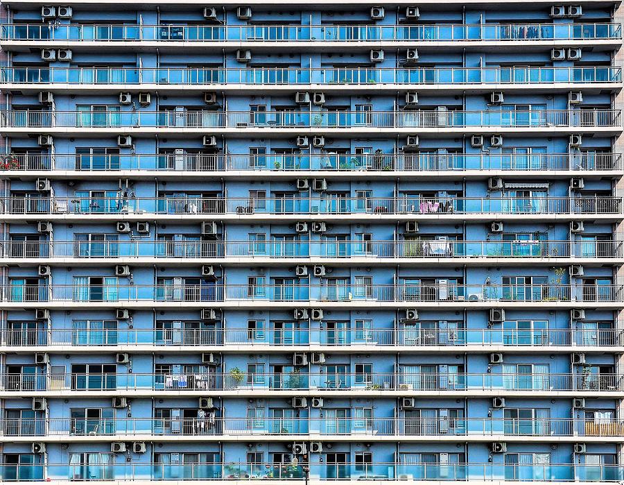 Housing Photograph - Inner Vs Outer Space - Tokyo Japan by Arnon Orbach