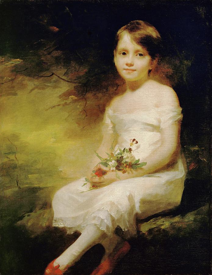 Innocence, portrait of Nancy Graham. Canvas, 91 x 71 cm R.F. 1962-15. Painting by Henry Raeburn -1756-1823-