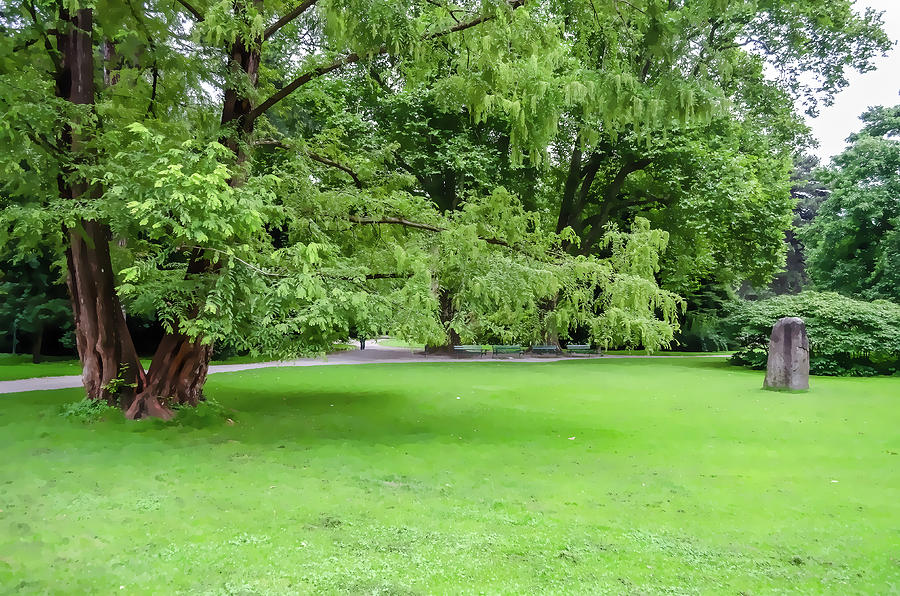 Garden Digital Art - Innsbruck Garden II by Borja Robles Garden Digital Art - Innsbruck Garden II by Borja Robles