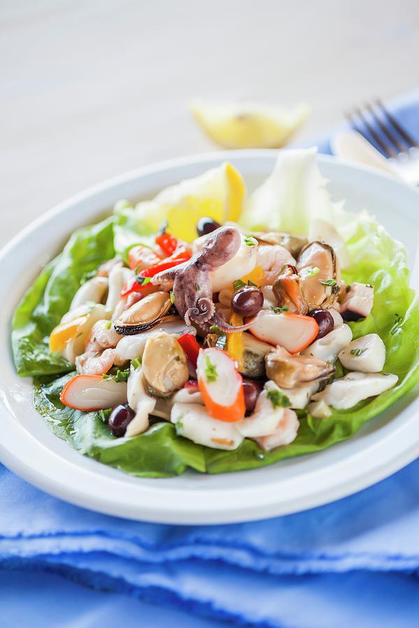 Insalata Di Mare italian Seafood Salad Photograph by Imagerie - Pixels