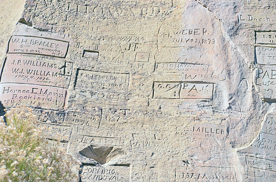 Inscription Rock El Morro Photograph by Debby Pueschel