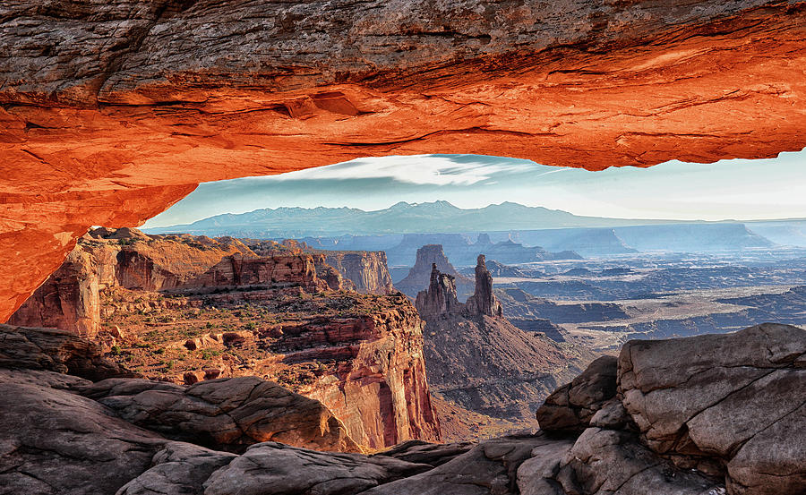 Inside Mesa Arch At Sunrise Photograph by Jeff R Clow