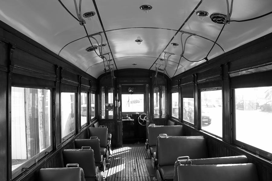 Inside old tram Photograph by Lukasz Ryszka