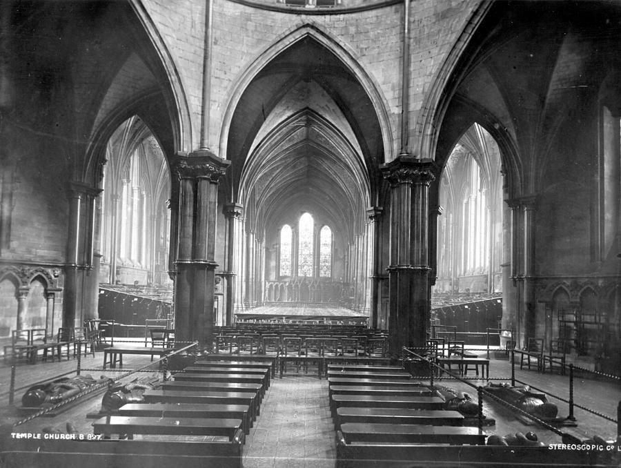Inside Temple Church Photograph by Hulton Archive