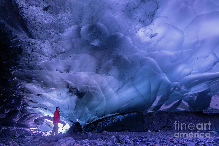 Inside The Mendenhall Ice Cave In Alaska Photograph by Wu Swee Ong