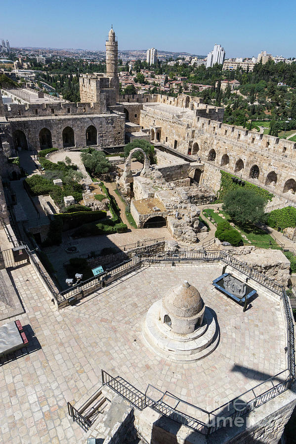Inside the walls of the Jerusalem Citadel, or the Tower of David Photograph by William Kuta