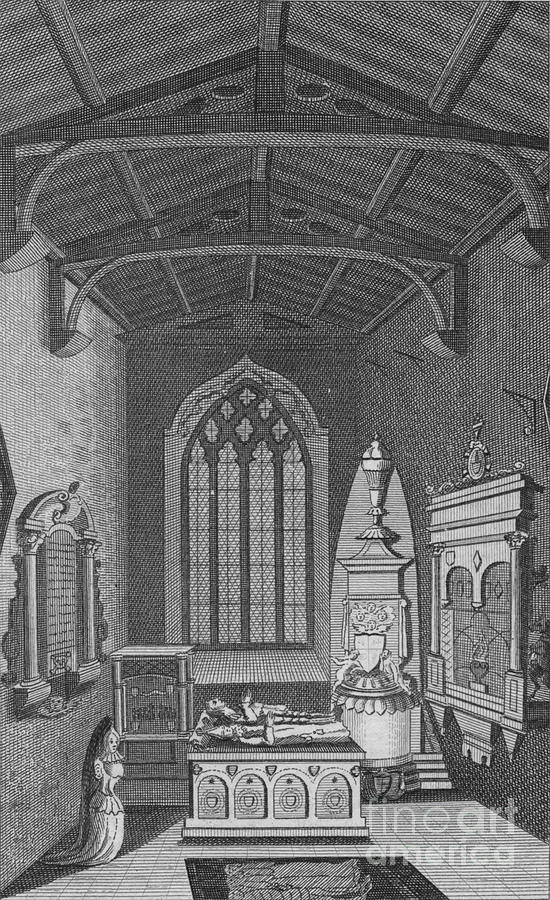 Inside View Of Unions Chapel Drawing by Print Collector