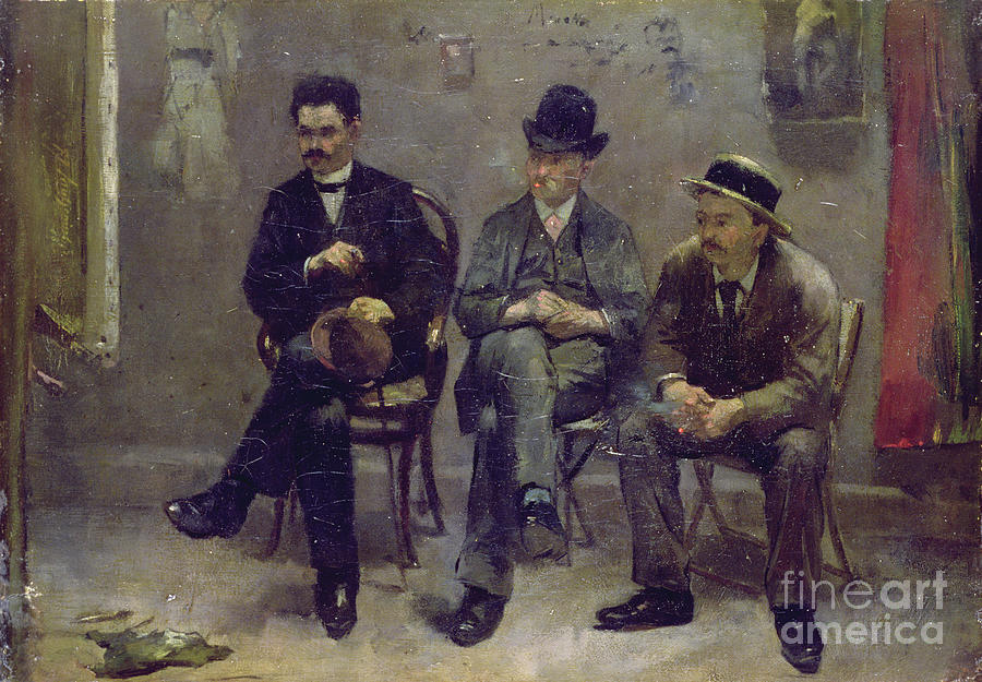 Easel Painting - Inspecting Art, 1888 by Floris Arntzenius