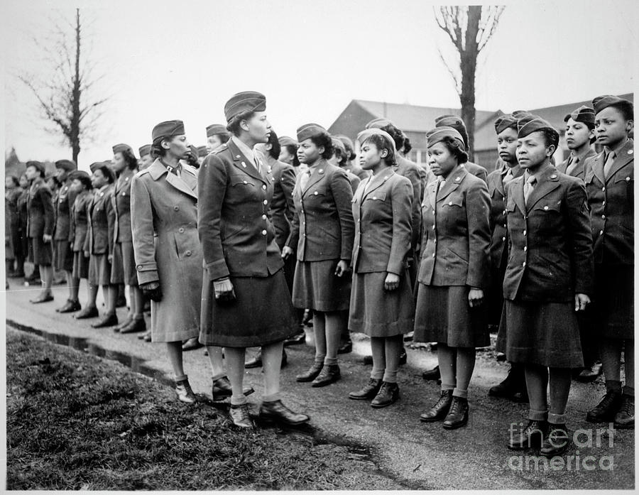 Inspection Of Us 6888th Central Postal Directory Battalion Photograph by National Archives And Records Administration/science Photo Library