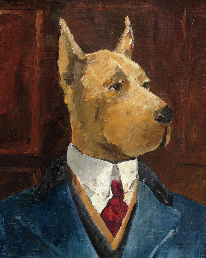 Animal Painting - Inspector Dogleash Crop by Avery Tillmon