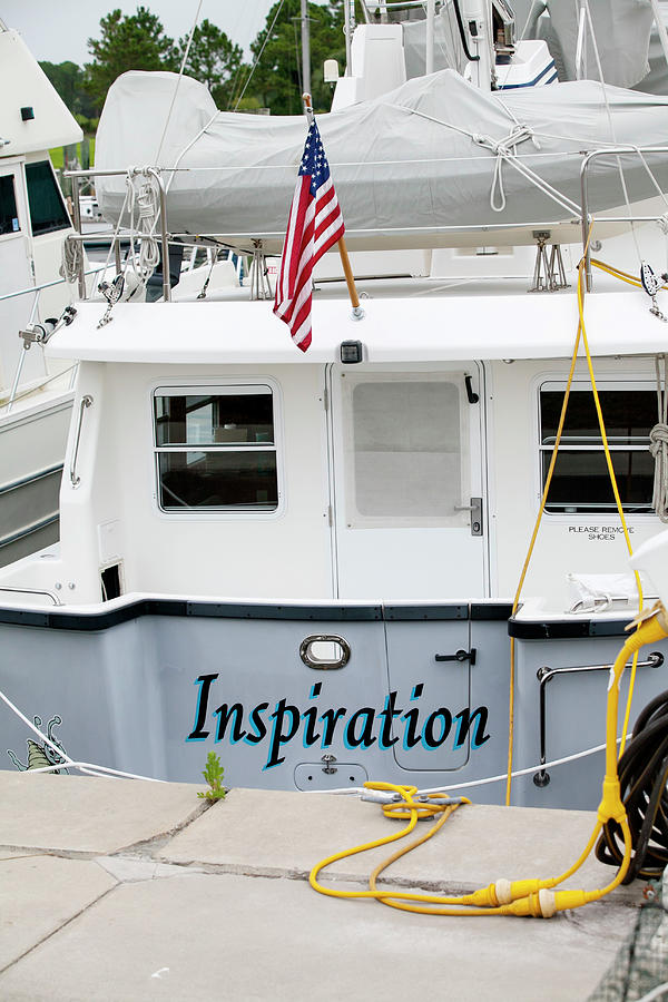 Boat Photograph - Inspiration at Port St. Joe Marina by Toni Hopper