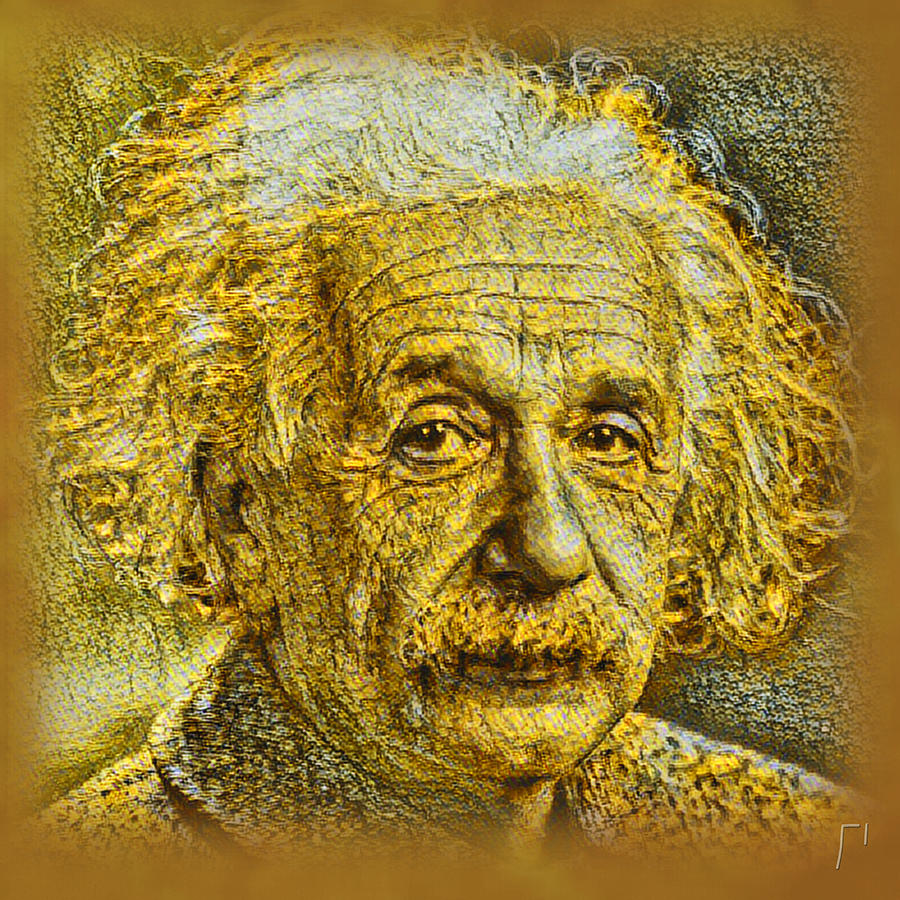 Inspired by Einstein #1 Digital Art by Sensory Art House