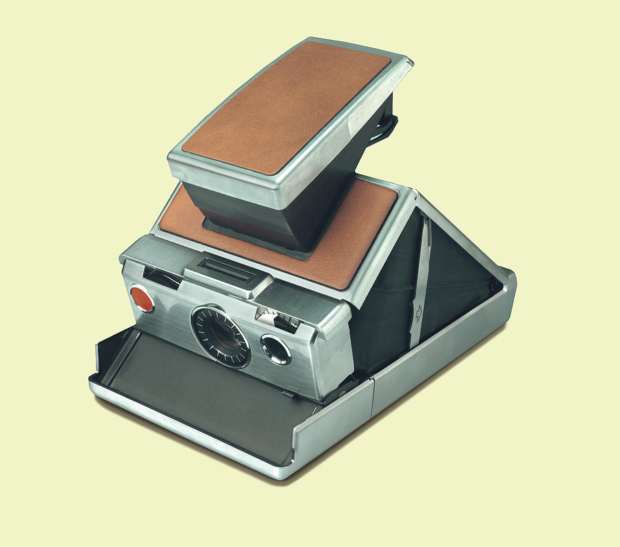 Vintage Drawing - Instant Camera by CSA Images