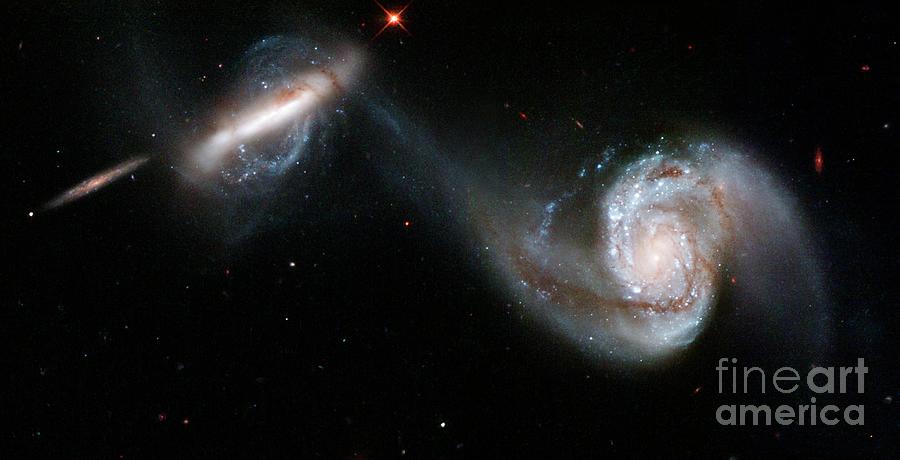 Interacting Galaxies Photograph by Nasa/esa/hubble Heritage Team/science Photo Library