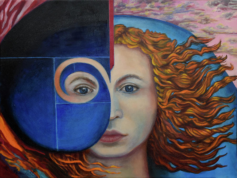 Magic Painting - Interdimensional Woman by Karen Nell McKean