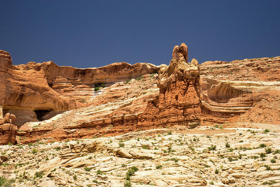 Interesting Strata Formations near Moab Utah Photograph by Douglas Barnett