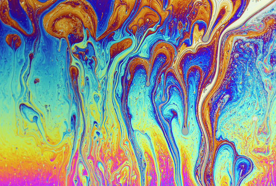 Interference Colors On Soap Film Photograph by Ted M. Kinsman