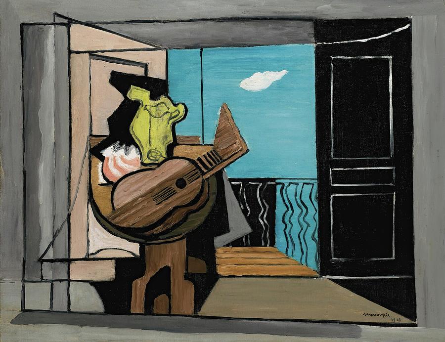 Interieur Au Balcon Painting by Louis Marcoussis Interieur Au Balcon Painting by Louis Marcoussis