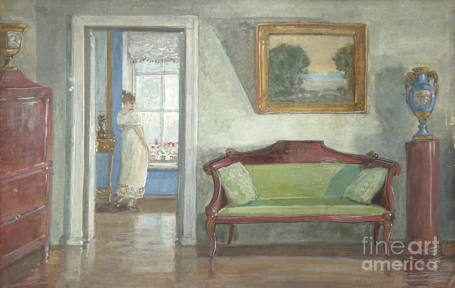 Interior, 1924. Artist Anonymous Drawing by Heritage Images