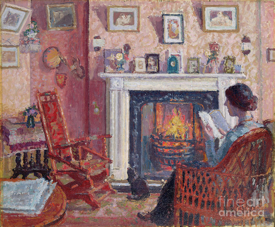 Interior, 31 Mornington Crescent Painting by Spencer Frederick Gore