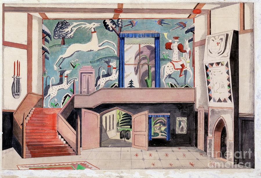 Interior Design, C.1920-30s Painting by Paul Nash