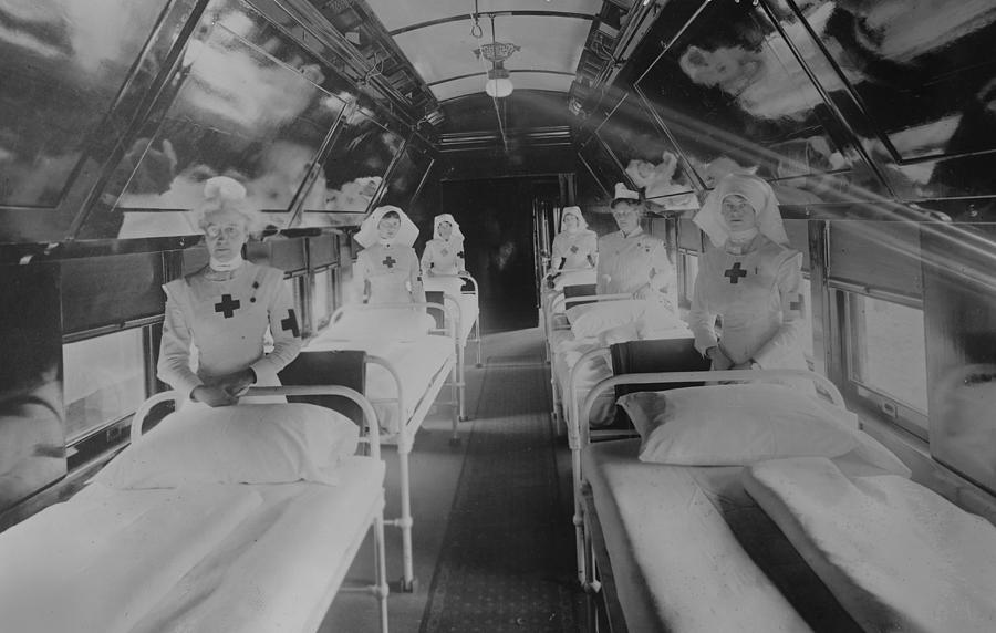 Interior Military Hospital car, C.P.R.Y Painting by Unknown Interior Military Hospital car, C.P.R.Y Painting by Unknown