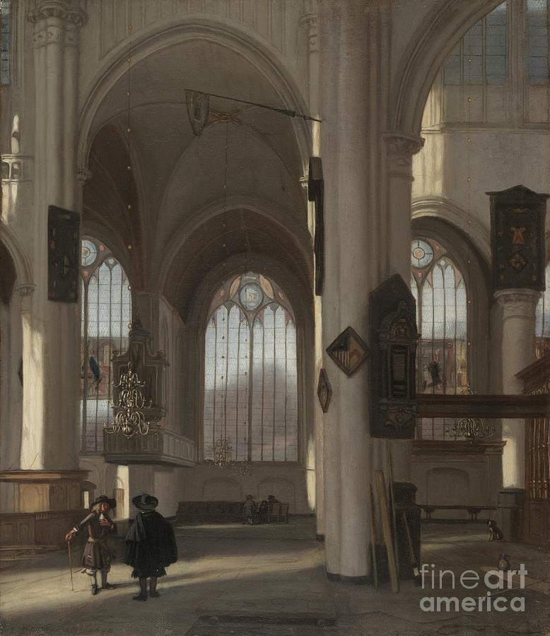 Interior Of A Church Drawing by Heritage Images