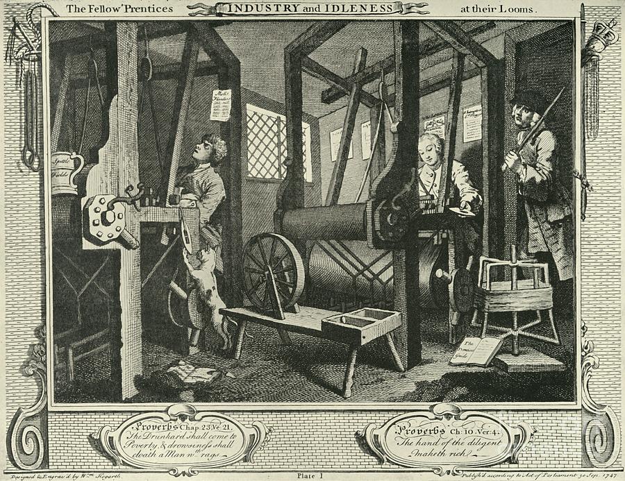 Interior Of A Weavers Workshop 1 Drawing by Print Collector