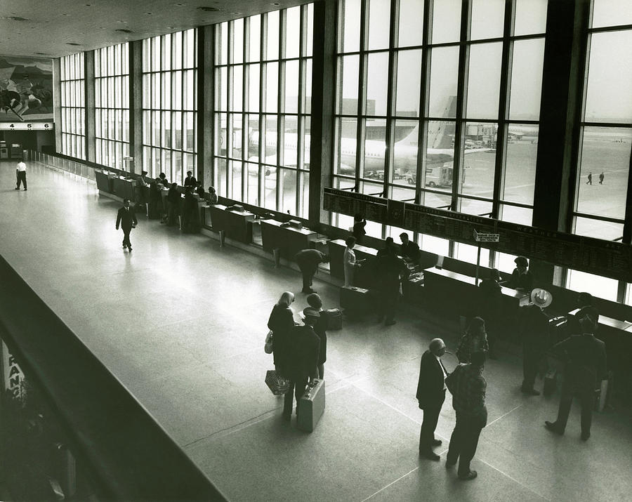 Interior Of Airport Terminal Photograph by George Marks