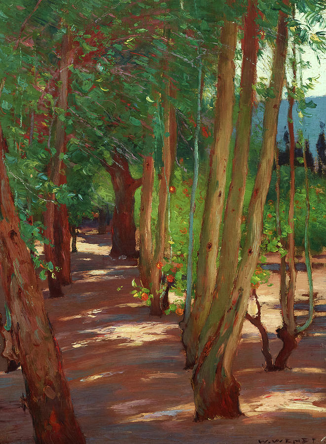 William Wendt Painting - Interior Of An Orchard, St. Ives, Cornwall by William Wendt William Wendt Painting - Interior Of An Orchard, St. Ives, Cornwall by William Wendt