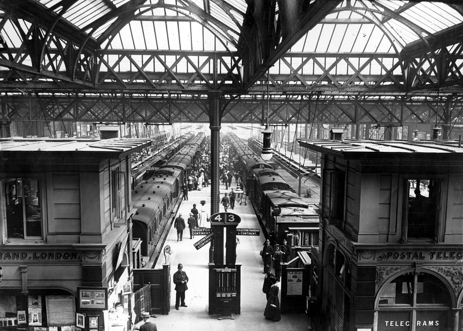 Interior Of Charing Cross Station, London, Circa 1890 Photograph by English Photographer