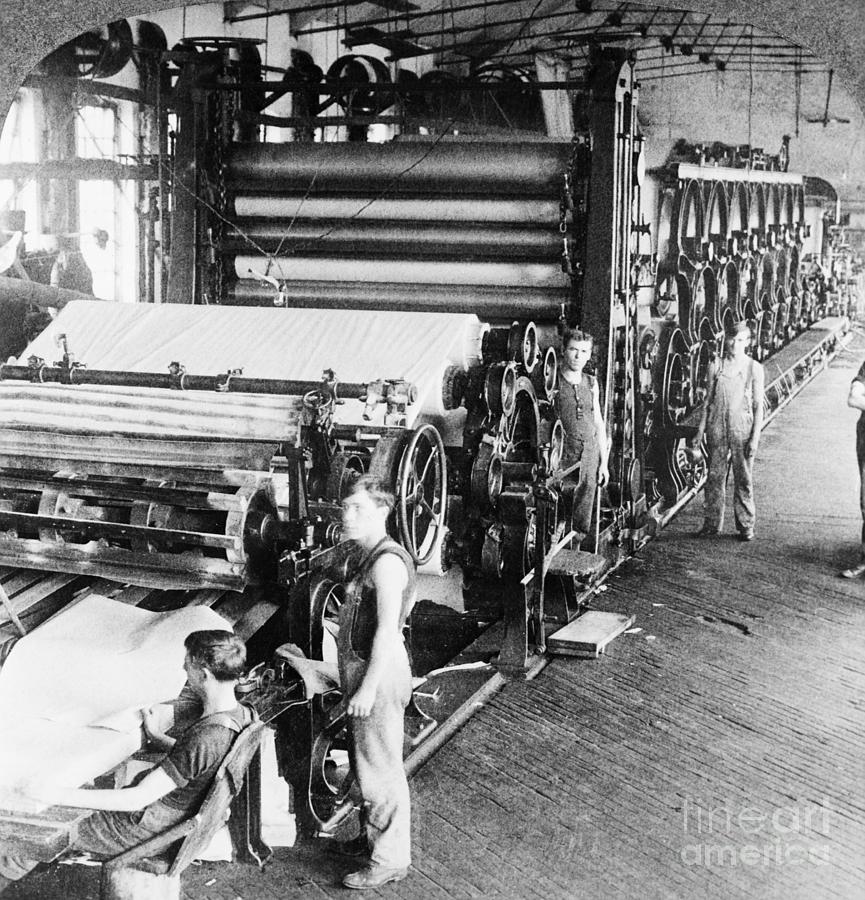 Interior Of Paper Factory Foundrinier Photograph by Bettmann