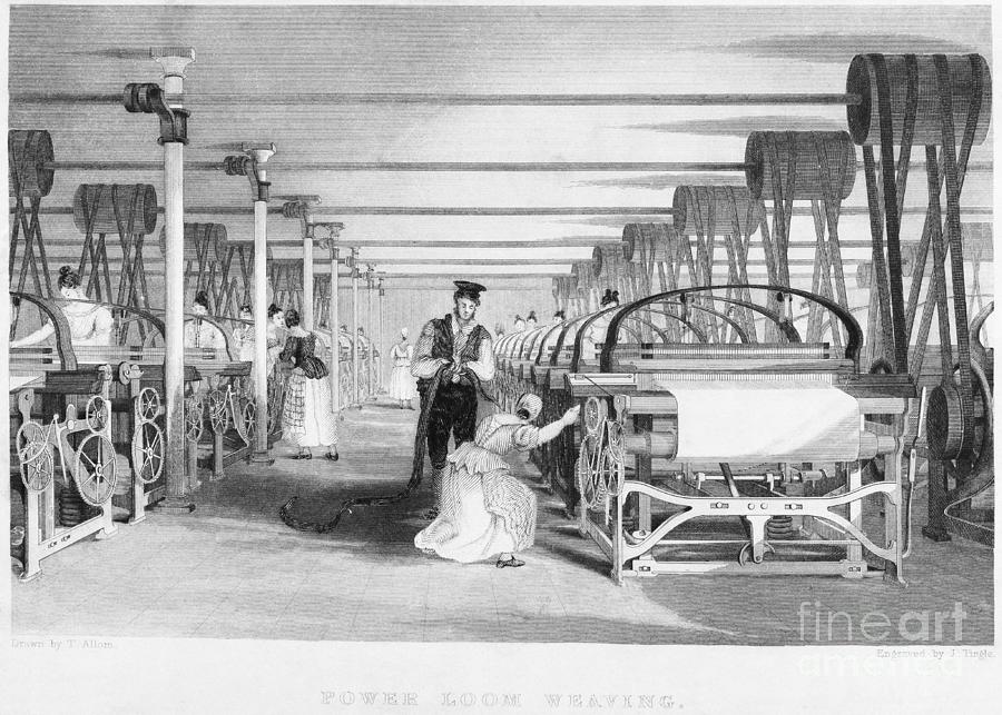 Interior Of Power Loom Weaving Factory Photograph by Bettmann