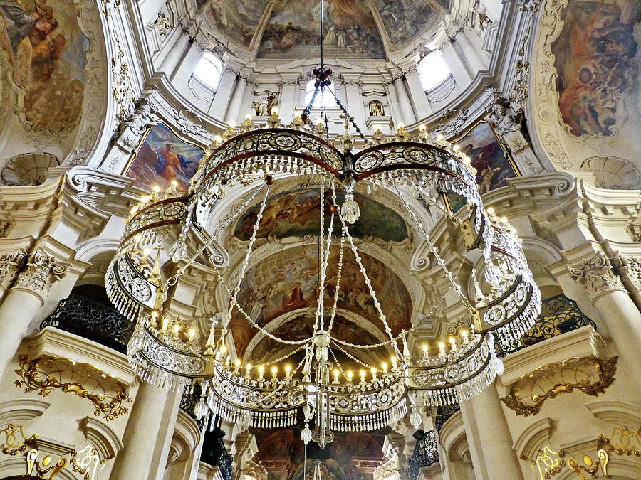 Interior of St. Nicholas Church, Prague Photograph by Lyuba Filatova