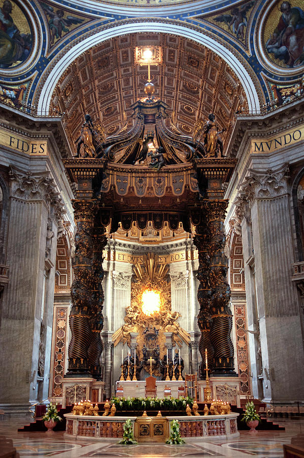 Interior Of St Peter's Basilica Photograph by Cavan Images