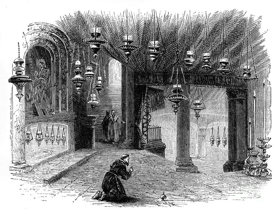 Interior Of The Chapel Of The Nativity Drawing by Print Collector